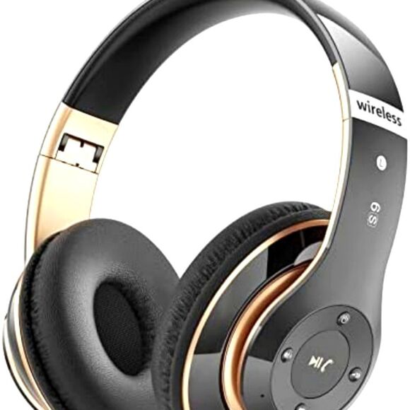 Bluetooth Headphones Over Ear, 6S Wireless Headphones Wired with 6 EQ Modes - Picture 1 of 7